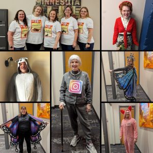 Drake Bank team celebrating Halloween